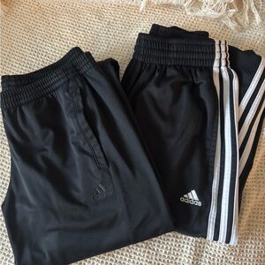 Adidas Mens 2 pair Black and White Joggers
